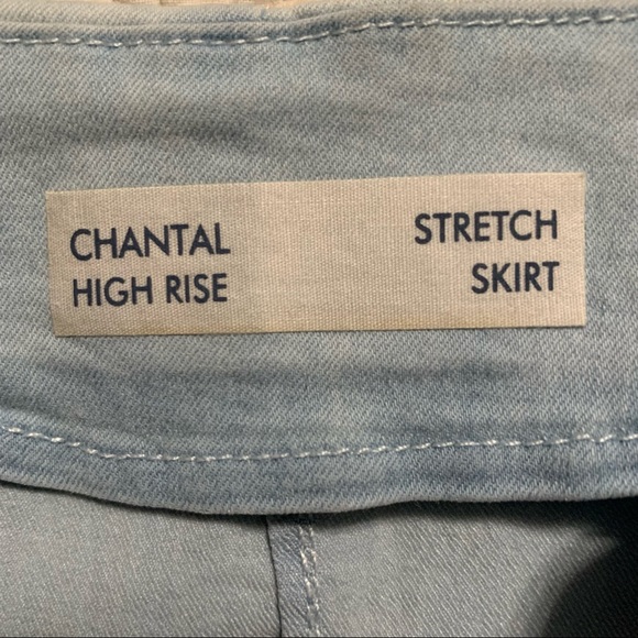 Chantal High Rise Stretch A-Line Skirt Buffalo David Bitton M - Picture 4 of 7